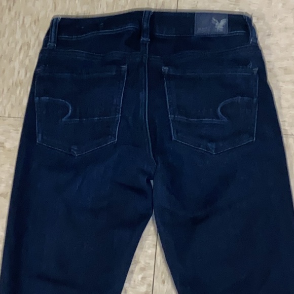 American Eagle Outfitters High Rise Jegging in Darkest Blue size 4 - Picture 10 of 13